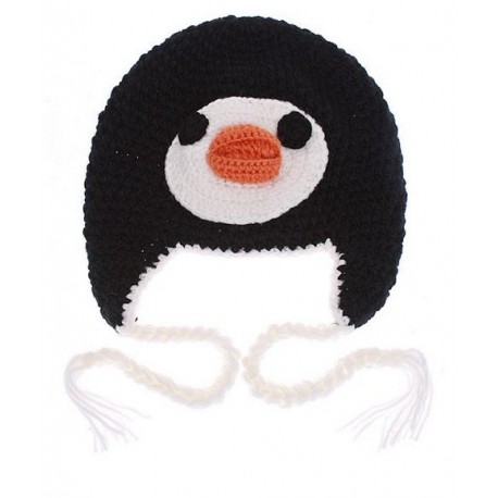 Bonnet pingouin tricot