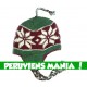 Bonnet péruvien étoiles (vert & rouge & blanc)