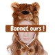 Bonnet ours Brun