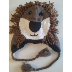 Bonnet Lion en tricot